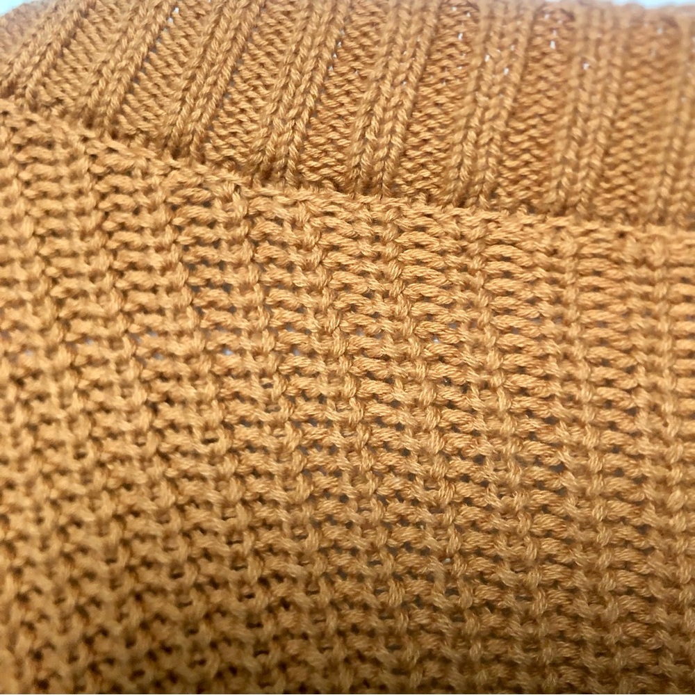 Aeropostale Sweater Waffle Knit Crop V-neck Long Sleeve Women’s Size L NWT - Picture 5 of 7